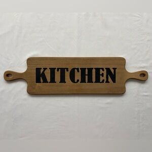 Farmhouse style wall decor, wood “KITCHEN” board (28x7.25inches)
